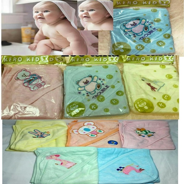 Baby Cap Towel (36” X 30”)-Multicolor